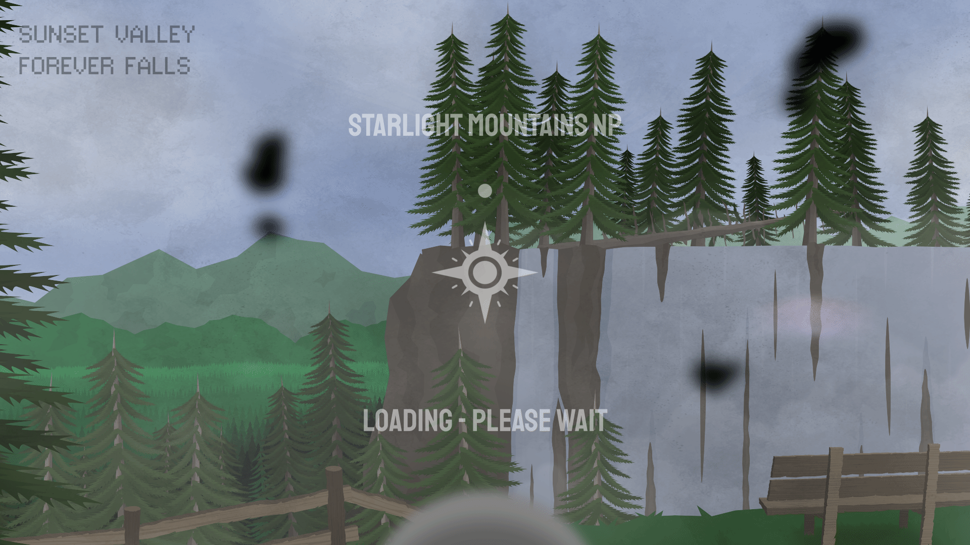 A camera feed GIF of the Forever Falls from Where's Willow? - A Firefly City Story.