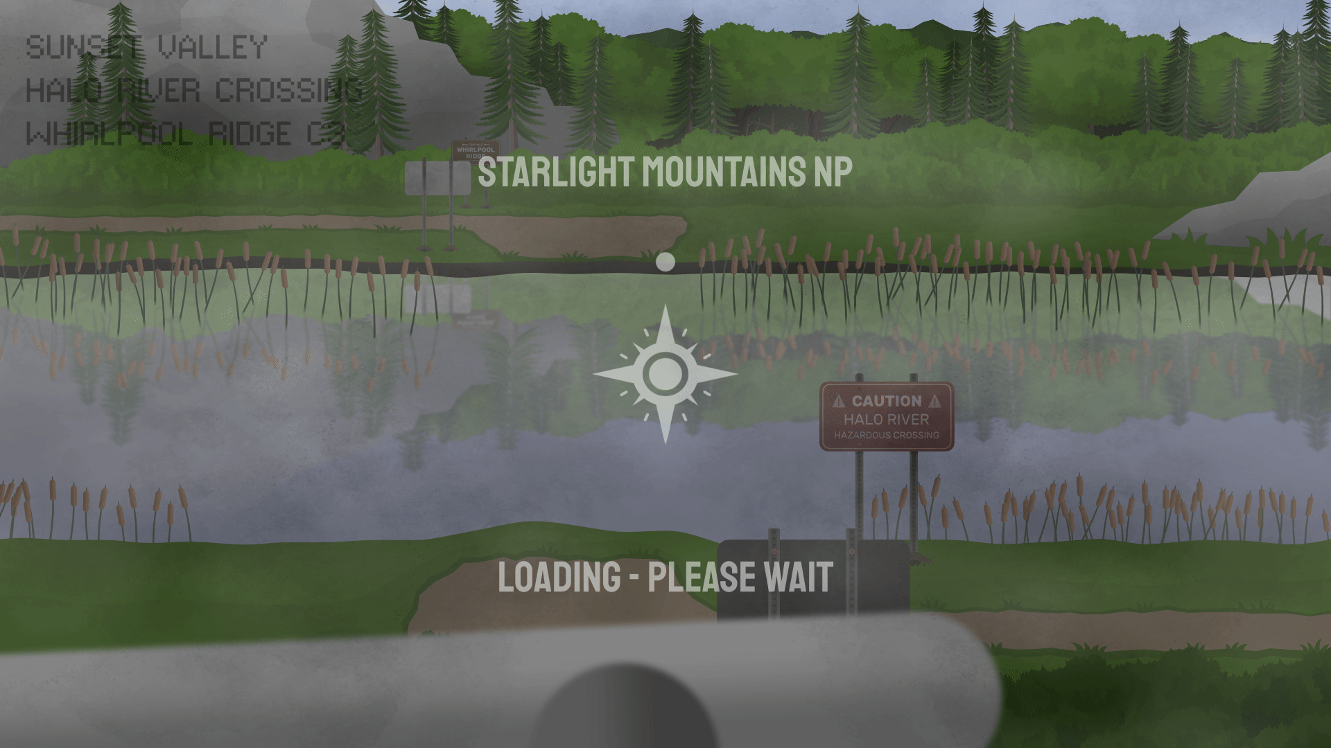 A camera feed GIF of the Halo River from Where's Willow? - A Firefly City Story.